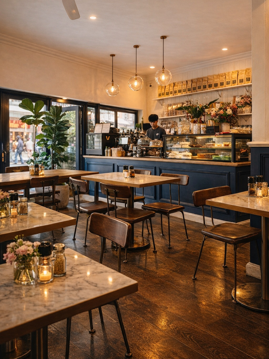 Inside Cafe Berlin on Darling Street, Balmain
